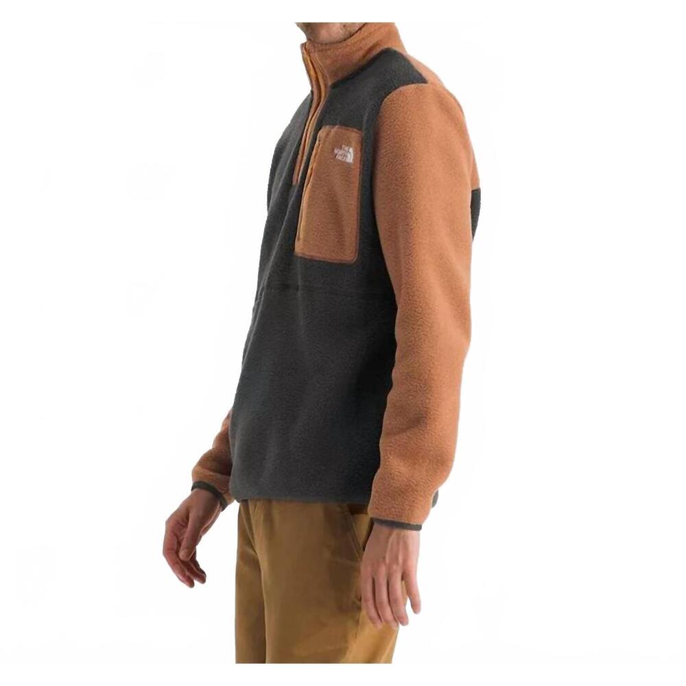 NEW THE NORTH FACE yumiori quarter zip jacket in asphalt grey burnt umber summit - Picture 3 of 6